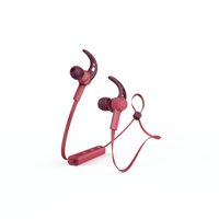 Hama Connect Kopfhörer Kabellos Ohrbügel, im Ohr Anrufe/Musik Mikro-USB Bluetooth Rot (Rot)