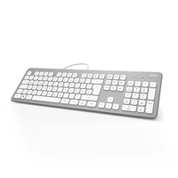 Hama KC-700 Tastatur USB QWERTZ Deutsch Silber (Silber)