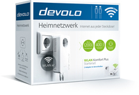 Devolo 8108 PowerLine Netzwerkadapter 1200 Mbit/s Eingebauter Ethernet-Anschluss WLAN Weiß 2 Stück(e) (Weiß)
