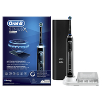 Oral-B Genius 80324896 Elektrische Zahnbürste Erwachsener Rotierende-vibrierende Zahnbürste Schwarz (Schwarz)