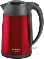 Bosch TWK3P424 Wasserkocher 1,7 l 2400 W Grau, Rot (Grau, Rot)