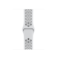 Apple MX8D2ZM/A Smartwatch-Zubehör Band Schwarz, Platin Fluor-Elastomer (Schwarz, Platin)