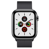 Apple Watch Series 5 OLED 44 mm Digital 368 x 448 Pixel Touchscreen 4G Schwarz WLAN GPS