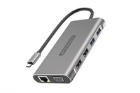 Sitecom CN-390 Schnittstellen-Hub USB 3.2 Gen 2 (3.1 Gen 2) Type-C 5000 Mbit/s Aluminium (Aluminium)