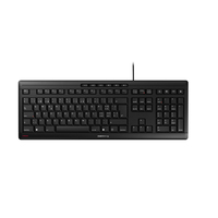 CHERRY STREAM Tastatur USB QWERTZ Deutsch Schwarz (Schwarz)