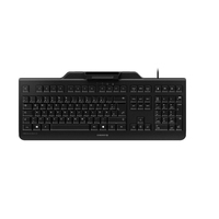 CHERRY SECURE BOARD 1.0 Kabelgebundene Chipkarten Tastatur, Schwarz, USB (QWERTZ - DE) (Schwarz)
