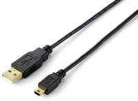 Equip 128225 USB Kabel 3 m USB 2.0 USB A Mini-USB B Schwarz (Schwarz)