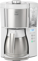Melitta 1025-17 Filterkaffeemaschine 1,25 l (Silber, Weiß)