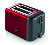 Bosch TAT3P424DE Toaster 2 Scheibe(n) 970 W Schwarz, Rot (Schwarz, Rot)