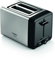 Bosch TAT4P420DE Toaster 2 Scheibe(n) 970 W Schwarz, Silber (Schwarz, Silber)