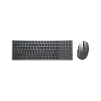 DELL KM7120W Tastatur RF Wireless + Bluetooth QWERTY Grau, Titan (Grau, Titan)