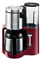 Siemens TC86504 Kaffeemaschine Filterkaffeemaschine 1 l (Schwarz, Rot, Silber)