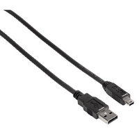 Hama USB 1.8m USB Kabel 1,8 m USB A Mini-USB B Schwarz
