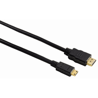 Hama HDMI 2m HDMI-Kabel HDMI Typ A (Standard) HDMI Type C (Mini) Schwarz (Schwarz)