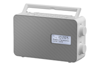 Panasonic RF-D30BTEG, DAB+ Radio Tragbar Digital Grau, Weiß (Grau, Weiß)