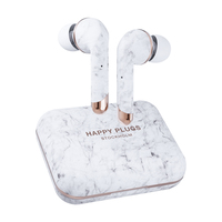 Happy Plugs Air 1 Plus Kopfhörer Kabellos im Ohr Anrufe/Musik Bluetooth Marmorfarbe, Weiß (Marmorfarbe, Weiß)