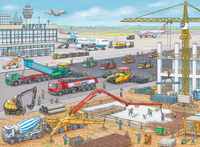 Ravensburger 100 XXL Teilen - Baustelle Am Flughafen (Mehrfarbig)