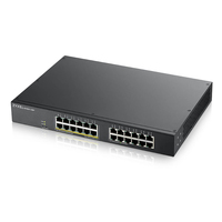 Zyxel GS1900-24EP Managed L2 Gigabit Ethernet (10/100/1000) Power over Ethernet (PoE) Schwarz (Schwarz)
