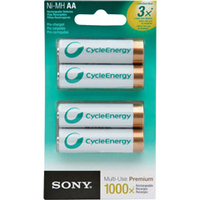 Sony NHAAB4KN Alkali 2000mAh Wiederaufladbare Batterie (Grün, Weiß)