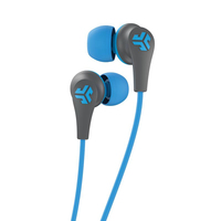 JLab JBuds Pro Kopfhörer Verkabelt im Ohr, Nackenband Sport Mikro-USB Bluetooth Blau, Grau (Blau, Grau)