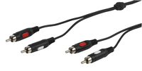 Vivanco 46/00 150 Audio-Kabel 15 m 2 x RCA Schwarz