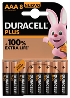 Duracell Plus 100 AAA Einwegbatterie Alkali (Beige, Schwarz)