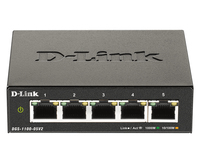 D-Link DGS-1100-05V2 Netzwerk-Switch Managed Gigabit Ethernet (10/100/1000) Schwarz (Schwarz)