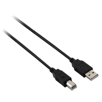 V7 USB A/B 3m (Schwarz)