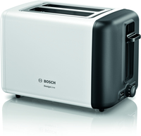 Bosch TAT3P421DE Toaster 2 Scheibe(n) 970 W Schwarz, Weiß (Schwarz, Weiß)