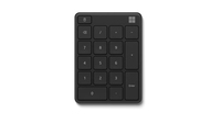 Microsoft Number Pad Numerische Tastatur Universal Bluetooth Schwarz (Schwarz)