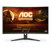 AOC G2 CQ32G2SE/BK LED display 80 cm (31.5 Zoll) 2560 x 1440 Pixel 2K Ultra HD Schwarz, Rot (Schwarz, Rot)