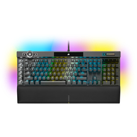 Corsair K100 RGB Optical-Mechanical Gaming Tastatur USB QWERTZ Deutsch Schwarz (Schwarz)