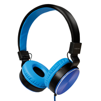 LogiLink HS0049BL Kopfh&ouml;rer & Headset Verkabelt Kopfband Musik Schwarz, Blau (Schwarz, Blau)