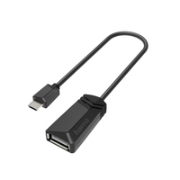 Hama 00200308 Kabeladapter Micro-USB USB Typ-A Schwarz (Schwarz)