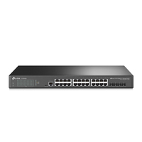 TP-Link TL-SG3428X Netzwerk-Switch Managed L2+ Gigabit Ethernet (10/100/1000) Schwarz (Schwarz)