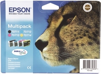 Epson Multipack 4&nbsp;Farben T0715, DURABrite Ultra Ink