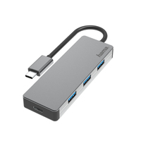 Hama 00200105 Schnittstellen-Hub USB 3.2 Gen 2 (3.1 Gen 2) Type-C 10000 Mbit/s Grau (Grau)