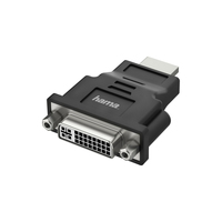 Hama 00200339 Videokabel-Adapter HDMI Typ A (Standard) DVI-I Schwarz (Schwarz)