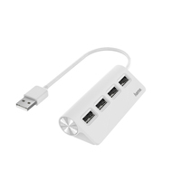 Hama 00200120 Schnittstellen-Hub USB 2.0 480 Mbit/s Weiß (Weiß)