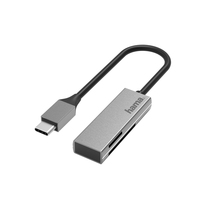 Hama 00200131 Kartenleser USB 3.2 Gen 1 (3.1 Gen 1) Type-C Silber (Silber)