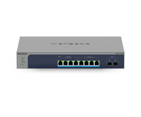 NETGEAR MS510TXUP Netzwerk-Switch Managed L2/L3/L4 10G Ethernet (100/1000/10000) Power over Ethernet (PoE) Grau, Blau (Grau, Blau)