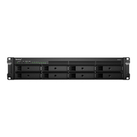 Synology RackStation RS1221+ NAS & Speicherserver Rack (2U) Eingebauter Ethernet-Anschluss Schwarz V1500B
