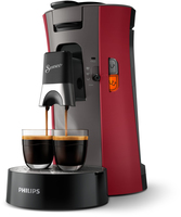 Senseo ® Select CSA240/90 Kaffeepadmaschine (Grau, Rot)