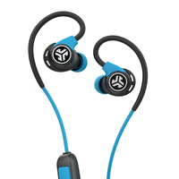 JLab Fit Sport 3 Kopfhörer Kabellos Ohrbügel, im Ohr, Nackenband Mikro-USB Bluetooth Schwarz, Blau (Schwarz, Blau)