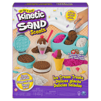 Kinetic Sand Eiscreme Set mit Duftsand (Braun, Pink, Weiß)