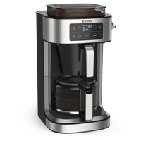 Krups Aroma Partner KM760D10 Kaffeemaschine Halbautomatisch (Schwarz, Silber)