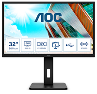 AOC P2 Q32P2 Computerbildschirm 80 cm (31.5 Zoll) 2560 x 1440 Pixel 2K Ultra HD LED Schwarz (Schwarz)