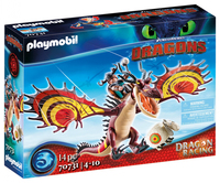 Playmobil Dragons Dragon Racing: Snotlout and Hookfang (Mehrfarbig)