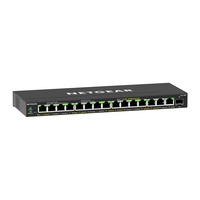 NETGEAR GS316EP-100PES Netzwerk-Switch Managed Gigabit Ethernet (10/100/1000) Power over Ethernet (PoE) Schwarz (Schwarz)