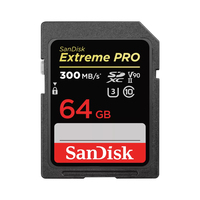 SanDisk Extreme PRO 64 GB SDXC UHS-II Klasse 10 (Schwarz)